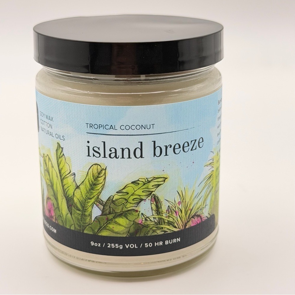 Broken Top Island Breeze Tropical‎ Coconut Soy Candle 9oz 50hr Burn
